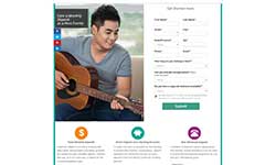 Landing page for an AdWords campaign – 2016.