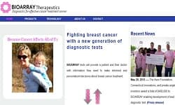 Bioarray Therapeutics website layout