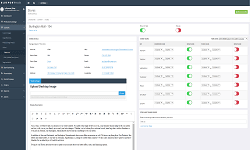 Admin edit screen showing form fields for managing store information.
