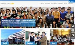 Website home page for KL Education after HTTPS migration.