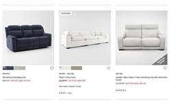 Product listing page showing a redesigned product card layout with imagery, pricing, badges, and swatches, implemented responsively across devices.