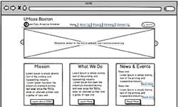 UMass Boston Open Data Analytics wireframes